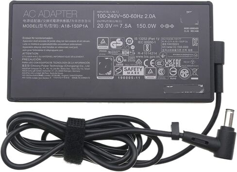 6.0 * 3.7mm 20V 7.5A 150W AC Adapter(UK Plug) in Saudi Arabia