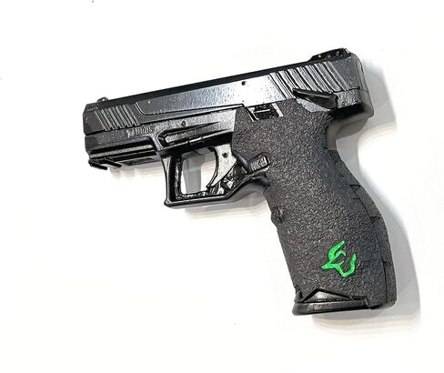 Handleitgrips Gun Grip Tape Compatible with Taurus TX 22 | Black Textured Rubber Pistol Grip Tape with Green Insert | Gun Accessories | Veteran Owned in Saudi Arabia