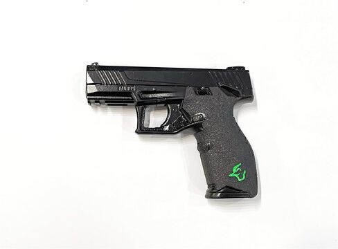Handleitgrips Gun Grip Tape Compatible with Taurus TX 22 | Black Textured Rubber Pistol Grip Tape with Green Insert | Gun Accessories | Veteran Owned in Saudi Arabia