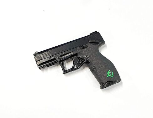 Handleitgrips Gun Grip Tape Compatible with Taurus TX 22 | Black Textured Rubber Pistol Grip Tape with Green Insert | Gun Accessories | Veteran Owned in Saudi Arabia