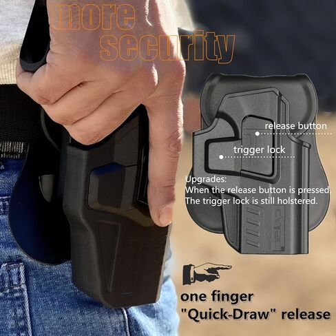 حافظات M&P Shield EZ، حافظة OWB لـ S&W MP9 Shield EZ / MP380 Shield EZ (لا تناسب Crimson Trace RED LASERGUARD)، اليد اليمنى in Kuwait