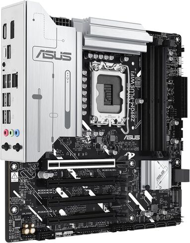 ASUS PRIME Z890M-PLUS WIFI: Intel Z890 LGA1851 DDR5 8400 DP HDMI Type-C 3x M2 USB3.2 WiFi 7 + BT AURA RGB 2.5Gbit LAN mATX 10+1+2+1 Power Stages, AI Technology, GlideX Motherboard in Saudi Arabia