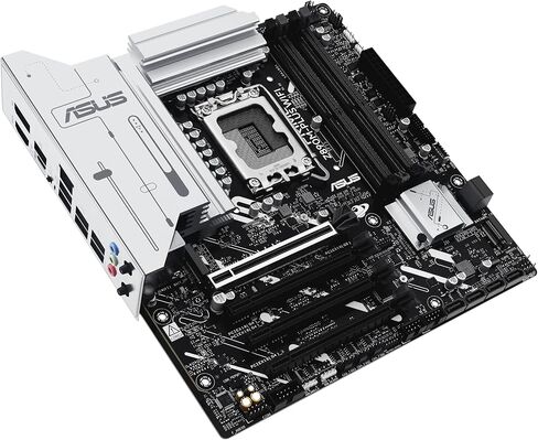 ASUS PRIME Z890M-PLUS WIFI: Intel Z890 LGA1851 DDR5 8400 DP HDMI Type-C 3x M2 USB3.2 WiFi 7 + BT AURA RGB 2.5Gbit LAN mATX 10+1+2+1 Power Stages, AI Technology, GlideX Motherboard in Saudi Arabia