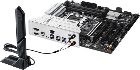ASUS PRIME Z890M-PLUS WIFI: Intel Z890 LGA1851 DDR5 8400 DP HDMI Type-C 3x M2 USB3.2 WiFi 7 + BT AURA RGB 2.5Gbit LAN mATX 10+1+2+1 Power Stages, AI Technology, GlideX Motherboard in Saudi Arabia