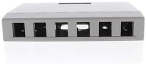 #US Gray 6-Port Data Voice Media Keystone Housing Suace Mount Box ISB6GY in Saudi Arabia
