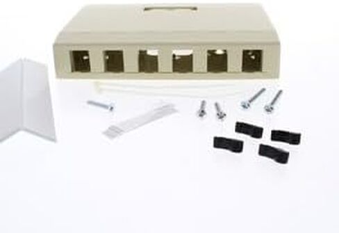 #US عاجي 6-Port Data Voice Media Keystone Housing Suace Mount Box ISB6EI in Saudi Arabia