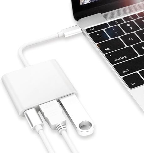 محول USB C إلى HDMI لجهاز iPhone 17، محول USB-C رقمي AV متعدد المنافذ، PD 100W، 4K 60 هرتز وUSB3.1، نوع C إلى HDMI متوافق مع iPhone 17، MacBook Pro، Ipad Pro in Saudi Arabia