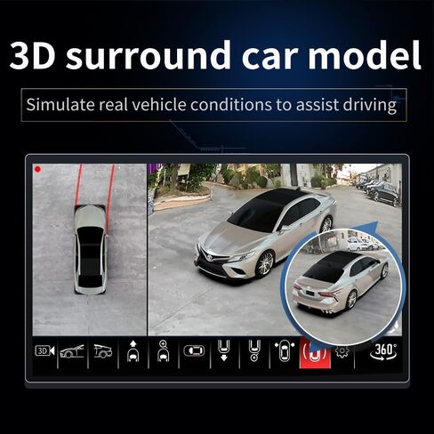 نظام كاميرا بانورامية BY-J 360 درجة لنظام Android، ثلاثي الأبعاد 1080P، مع ملحقات التركيب وكابلات الفيديو (360 Camera-1080P) in Kuwait