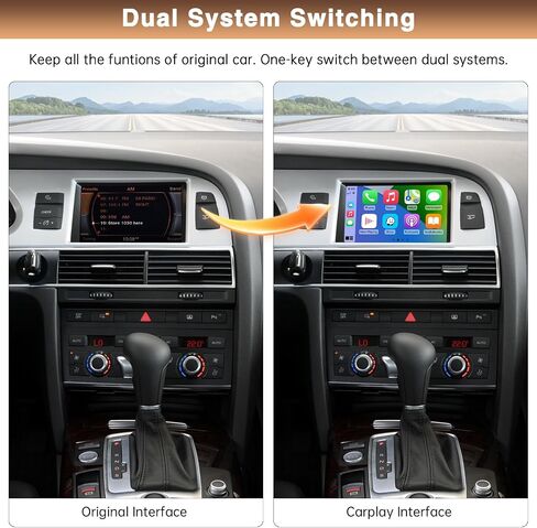 Retrofit Kit Decoder for Audi A6/Q7 with 3G MMI System 2010-2015 Wireless Carplay Plug and Play Upgrade for A6/Q7 Supoort Airplay/Autolink/Siri/GPS in Saudi Arabia