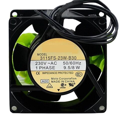 ل 3115FS-23W-B30 التيار المتناوب 230 فولت 50/60 هرتز 9.5/8 واط 8 سنتيمتر 8038 80x80x38 مللي متر 1600 دورة في الدقيقة مزدوجة الكرة تحمل مروحة التبريد in Kuwait