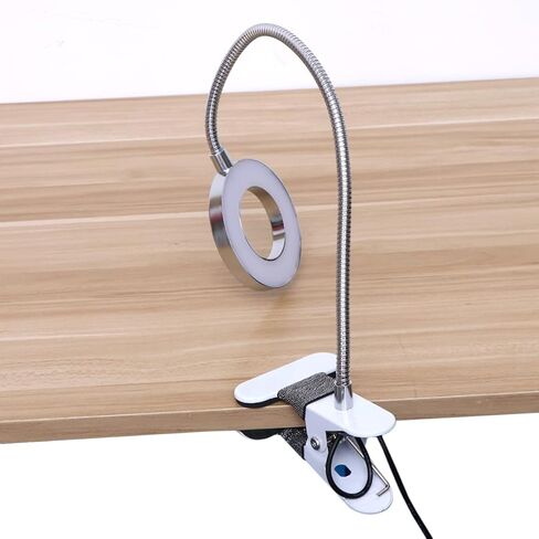 مصباح طاولة LED لحماية العين من صالون التجميل، إضاءة USB محمولة مع ألوان دافئة باردة لوصلات الرموش والعمل والقراءة، تصميم قابل للطي، استهلاك منخفض للطاقة، العناية بالعين in Kuwait