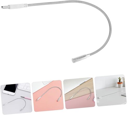 مصباح لوحة مفاتيح USB معقوفة قابل للتعديل للعناية بالعين، ضوء LED لأجهزة الكمبيوتر المحمول، مصباح مكتب USB صغير مرن، محمول للقراءة الليلية in Kuwait