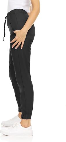 MediChic Mini Marilyn Scrub Joggers 4-Way Stretch Elastic Waistband Four Pocket Jogger Pants in Saudi Arabia
