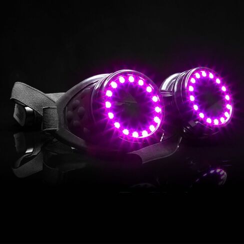 نظارات بيكسل برو إنفينيت بورتال من جلوإف إكس [أكثر من 350 نمطًا ملحميًا] - إضاءة قابلة لإعادة الشحن وقابلة للبرمجة لحفلات الرقص EDM والمهرجانات in Kuwait