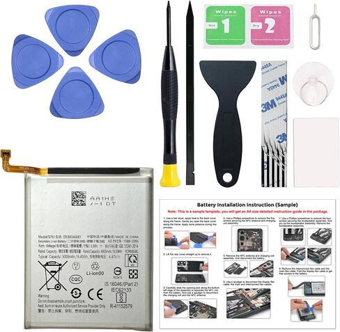 for Galaxy A54 5G / A34 5G Cellphone Battery Replacement Kit EB-BA546ABY, with Installation Guide & Repair Tools in Saudi Arabia