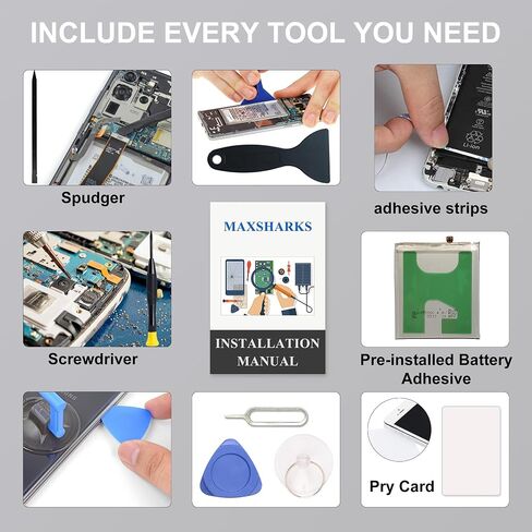 for Galaxy A54 5G / A34 5G Cellphone Battery Replacement Kit EB-BA546ABY, with Installation Guide & Repair Tools in Saudi Arabia