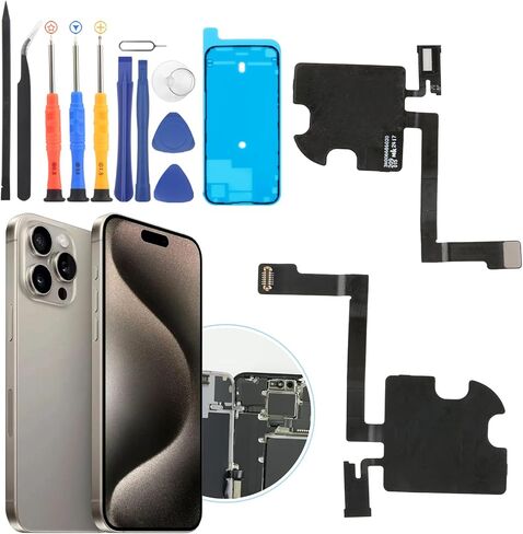 YWLRONG Earpiece Speaker for iPhone 15 Pro Max Ear Speaker Replacement for iPhone 15 Pro Max A3106 A2849 A3105 A3108 Replacement Light Proximity Sensor Flex Cable Earphone Assembly with Tools in Saudi Arabia