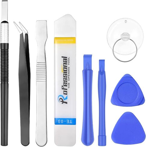 9 Pcs Mobile Cell Phone Repair Tools Kit, Professional Anti-Static Plastic and Metal Spudger Pry Opening Tool Set Phone Screen Repair Kit for Smartphone, Computer, Laptop, Tablet, Electronics in Saudi Arabia