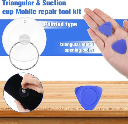 9 Pcs Mobile Cell Phone Repair Tools Kit, Professional Anti-Static Plastic and Metal Spudger Pry Opening Tool Set Phone Screen Repair Kit for Smartphone, Computer, Laptop, Tablet, Electronics in Saudi Arabia
