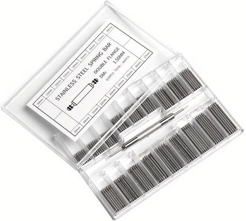 360pcs/set Stainless Steel Watch Band Repair Kit - 1.5mm Spring Bar Strap Link Pins in 18 Sizes for DIY Watchmakers & Enthusiasts in Saudi Arabia