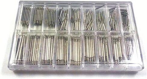 360pcs/set Stainless Steel Watch Band Repair Kit - 1.5mm Spring Bar Strap Link Pins in 18 Sizes for DIY Watchmakers & Enthusiasts in Saudi Arabia