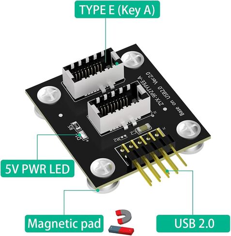 Type-E to USB 2.0 9Pin Mainboard Header Male Cable Extension Adapter with Pad Double USB 3.1 Front Panel Socket Front Panel Socket Adapter in Saudi Arabia