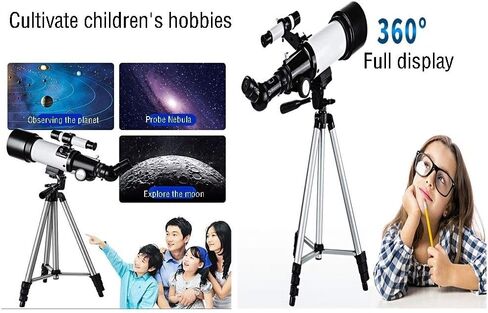 Kids Astronomical Refracting Telescope, 50-100mm with Tripod, Carry Bag, and HD Eyepiece - Perfect for Astronomy Beginners in Saudi Arabia
