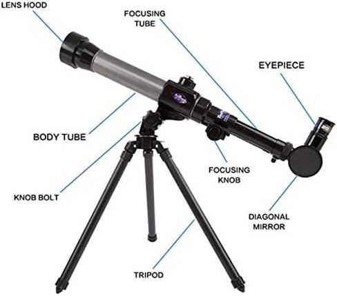 Portable Refractor Telescope for Adults & Kids - Ideal for Astronomy Beginners, for Exploring Moon and Planets (MJE319) in Saudi Arabia