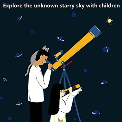 Portable Refractor Telescope for Adults & Kids - Ideal for Astronomy Beginners, for Exploring Moon and Planets (MJE319) in Saudi Arabia