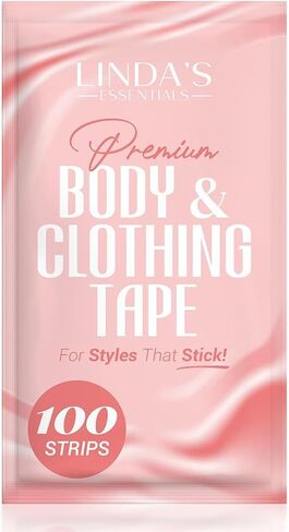 Fabric Double Sided Body Tape for Fashion, Hem Clothing Tape for Clothes (75 Pack) - Strong Clear Body Tape for All Shades and Sensitivity, No Sew No Iron in Saudi Arabia