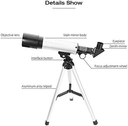 Portable Astronomical Binoculars with Tripod - Clear Refracting Telescope Lens for Indoor/Outdoor Use MJE319 in Saudi Arabia