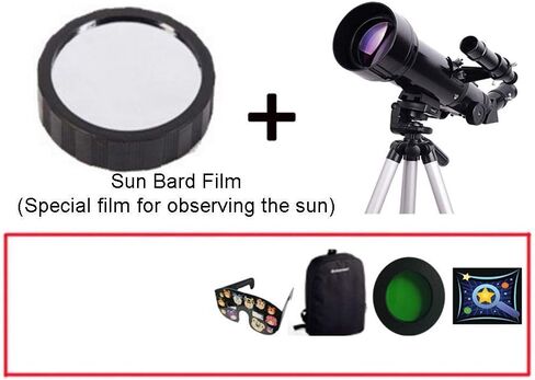 70mm Refractor Telescope for Adults and Kids - Beginner Astronomy Telescope with Tripod and Carrying Case in Saudi Arabia