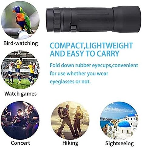 Mini Pocket Monocular Telescope 10X25 - Portable Compact Binoculars for Hunting and Camping in Saudi Arabia