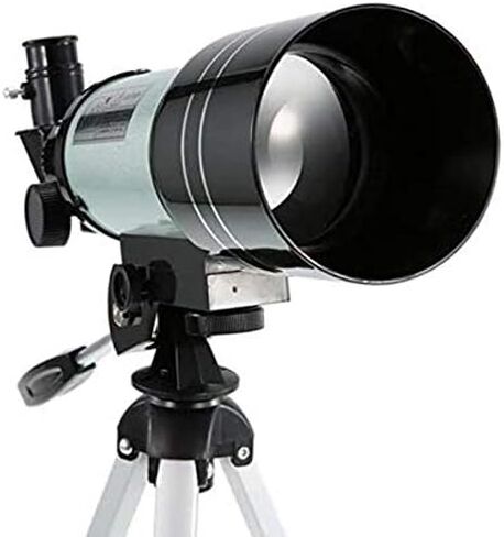 300/70 mm Refractor Telescope with 150X Magnification, Tripod & Lunar Filter - Ideal for Beginners & Kids in Saudi Arabia