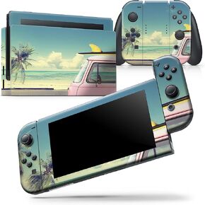 Design Skinz - Compatible with Nintendo Switch OLED Dock Only - Skin Decal Protective Scratch-Resistant Removable Vinyl Wrap Cover - Beach Trip in Kuwait