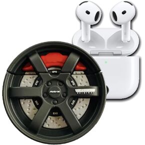 AirpodGen 4 2024/2025 حافظة من السيليكون لعبة فيديو متحركة رائعة ومضحكة ثلاثية الأبعاد من المطاط الواقي لعجلات السيارة حافة Kawaii للمراهقين مقاومة للصدمات مع سلسلة مفاتيح in Kuwait