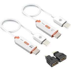 HDMI Wireless Transmitter Receiver, HDMI Extender Wireless 165FT Long Distance, Stable Plug and Play Video Audio Adapter Projection Mirror for Laptop, Projector, TV 4K Decode Output 1080 in Saudi Arabia