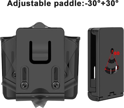 Universal Magazine Pouch, Double Mag Pouch OWB, Fit 9mm .40 Double Stack Mag Holder, Fit Glock Magazine H&K Smith & Wesson Ruger Sig Sauer Taurus Beretta CZ and More Pistol Mag Pouch, Paddle in Saudi Arabia