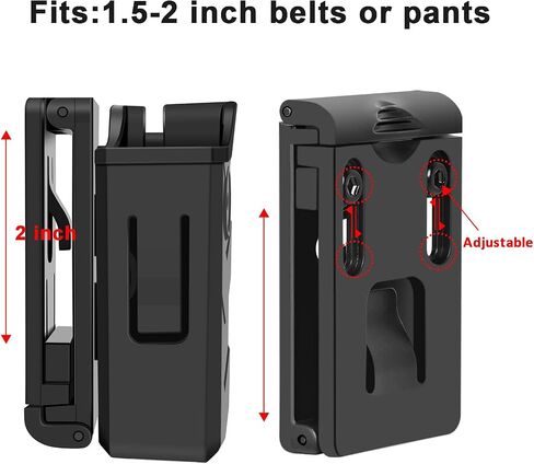 Universal Magazine Pouch, Double Mag Pouch OWB, Fit 9mm .40 Double Stack Mag Holder, Fit Glock Magazine H&K Smith & Wesson Ruger Sig Sauer Taurus Beretta CZ and More Pistol Mag Pouch, Paddle in Saudi Arabia