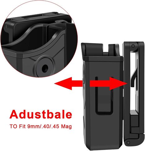 Universal Magazine Pouch, Double Mag Pouch OWB, Fit 9mm .40 Double Stack Mag Holder, Fit Glock Magazine H&K Smith & Wesson Ruger Sig Sauer Taurus Beretta CZ and More Pistol Mag Pouch, Paddle in Saudi Arabia