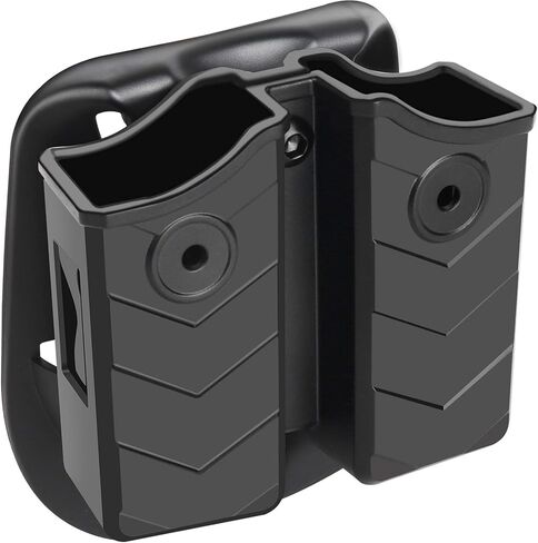 Universal Magazine Pouch, Double Mag Pouch OWB, Fit 9mm .40 Double Stack Mag Holder, Fit Glock Magazine H&K Smith & Wesson Ruger Sig Sauer Taurus Beretta CZ and More Pistol Mag Pouch, Paddle in Saudi Arabia