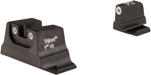 Trijicon Suppressor/Optic Height Night Sight Set for S&W M&P C.O.R.E, M2.0 Optics Ready & Metal Series, White Outline Green Front & Rear – SA240-C-601011 in Saudi Arabia