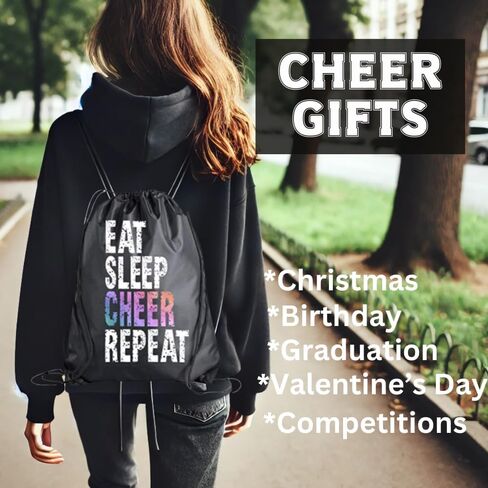 حقيبة رقص برباط للفتيات، حقيبة الظهر Eat Sleep Dance Repeat ، حفلات الرقص، حقيبة رياضة عيد الميلاد in Kuwait