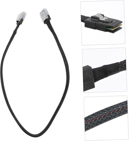 TEHAUX 2pcs Sff Sff Mini SAS كابل دبوس نقل البيانات عالي السرعة لملحق الخادم اتصال داخلي موثوق به لمحطات العمل وأجهزة التحكم in Kuwait