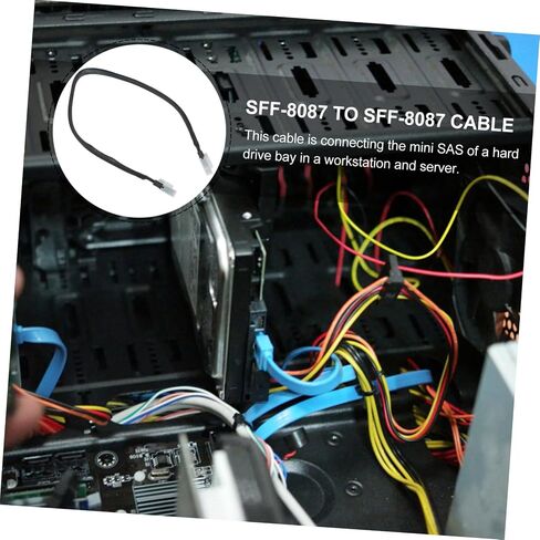 TEHAUX 2pcs Sff Sff Mini SAS كابل دبوس نقل البيانات عالي السرعة لملحق الخادم اتصال داخلي موثوق به لمحطات العمل وأجهزة التحكم in Kuwait