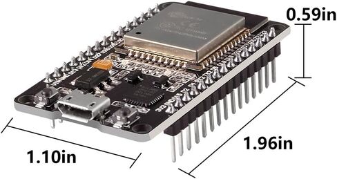 1PCS ESP32 Development Board ESP-32S WiFi ESP-WROOM-32 Microcontroller 2.4GHz Dual-Core WiFi Bluetooth Processor Integrated Chip CP2102 in Saudi Arabia