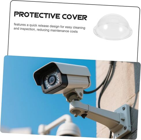 TEHAUX Weatherproof Cover Clear Acrylic Dome Shield Protector for Outdoor Security Impact Resistant and Easy Maintenance for Systems in Saudi Arabia