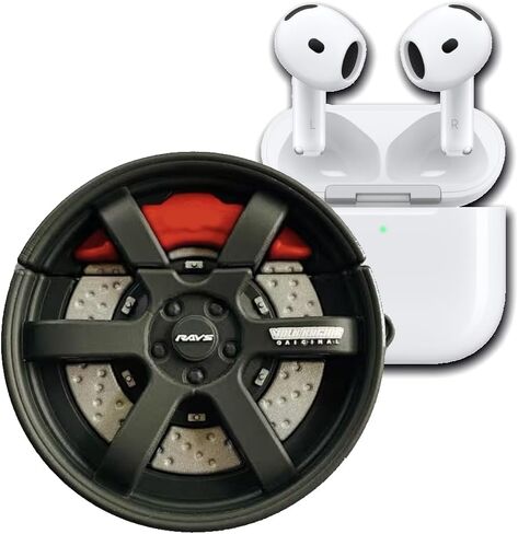 AirpodGen 4 2024/2025 حافظة من السيليكون لعبة فيديو متحركة رائعة ومضحكة ثلاثية الأبعاد من المطاط الواقي لعجلات السيارة حافة Kawaii للمراهقين مقاومة للصدمات مع سلسلة مفاتيح in Kuwait