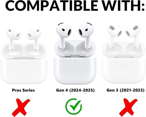 AirpodGen 4 2024/2025 حافظة من السيليكون لعبة فيديو متحركة رائعة ومضحكة ثلاثية الأبعاد من المطاط الواقي لعجلات السيارة حافة Kawaii للمراهقين مقاومة للصدمات مع سلسلة مفاتيح in Kuwait