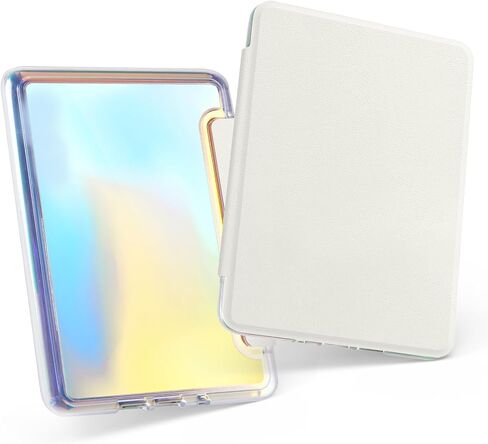 حافظة لجهاز Kindle الجيل الحادي عشر مقاس 6 بوصات إصدار 2024/2022، مع بطاقات داخلية لجهاز Kindle الأساسي، وغطاء جلد PU خفيف وغطاء خلفي صلب شفاف، ونوم/تنبيه تلقائي، باللون الأخضر in Saudi Arabia